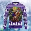 NFL Minnesota Vikings Groot Hug Christmas Ugly Sweater Gift For Awesome Sweater 3D For Fans Product Photo 1