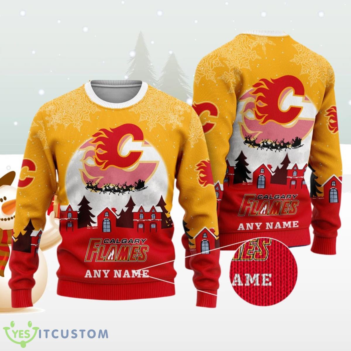 NHL Calgary Flames Special Christmas Ugly Sweater Best Gift Design 3 NHL Calgary Flames Special Christmas Ugly Sweater Best Gift Design Product Photo 1