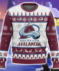 NHL Colorado Avalanche 3D Christmas Sweater Ugly Christmas Sweater Christmas Gift Ideas Product Photo 1