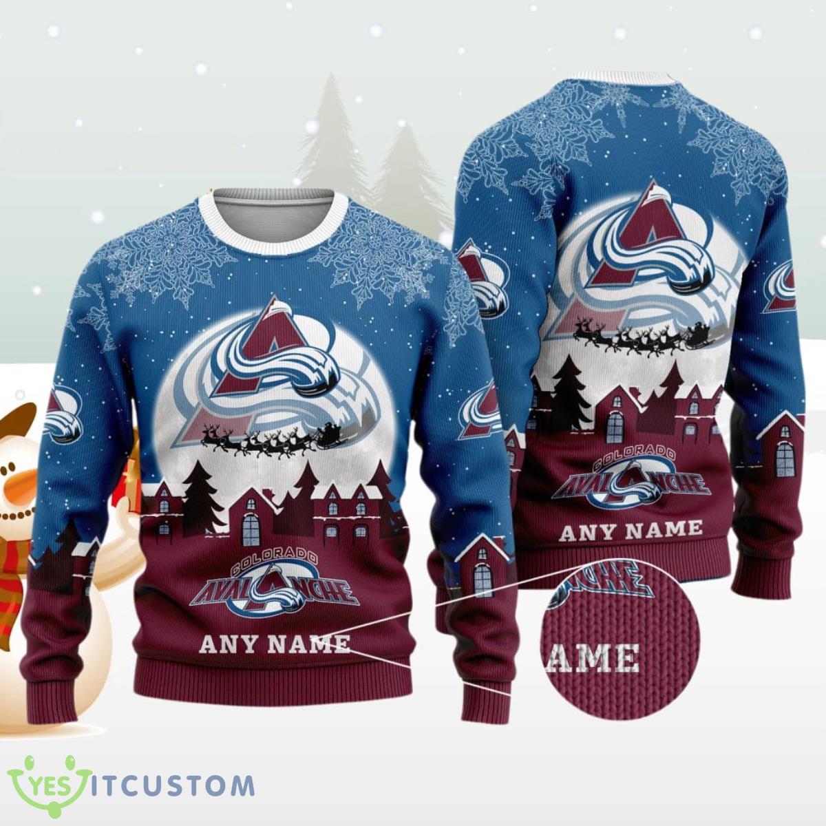 NHL Colorado Avalanche Special Christmas Ugly Sweater Best Gift Design 3 NHL Colorado Avalanche Special Christmas Ugly Sweater Best Gift Design Product Photo 1