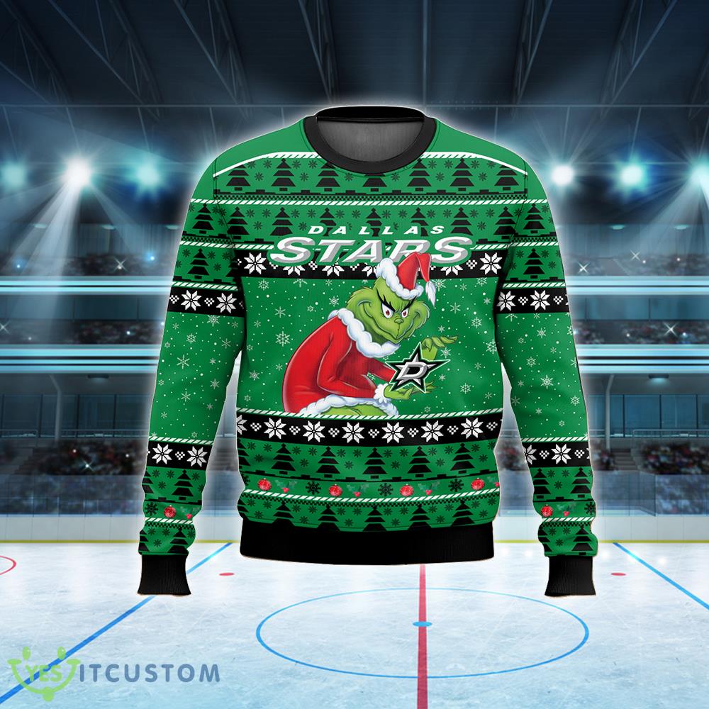 NHL Dallas Stars Grinch Logo New Ugly Christmas 3D Sweater For Men And Women 6 NHL Dallas Stars Grinch Logo New Ugly Christmas 3D Sweater For Men And Women - NHL Dallas Stars Grinch New Style 2023 Ugly Christmas Sweater For Men And Women Photo 2