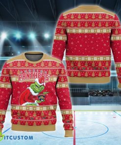 NHL Florida Panthers Grinch Logo New Ugly Christmas 3D Sweater For Men And Women - NHL Florida Panthers Grinch New Style 2023 Ugly Christmas Sweater For Men And Women Photo 1