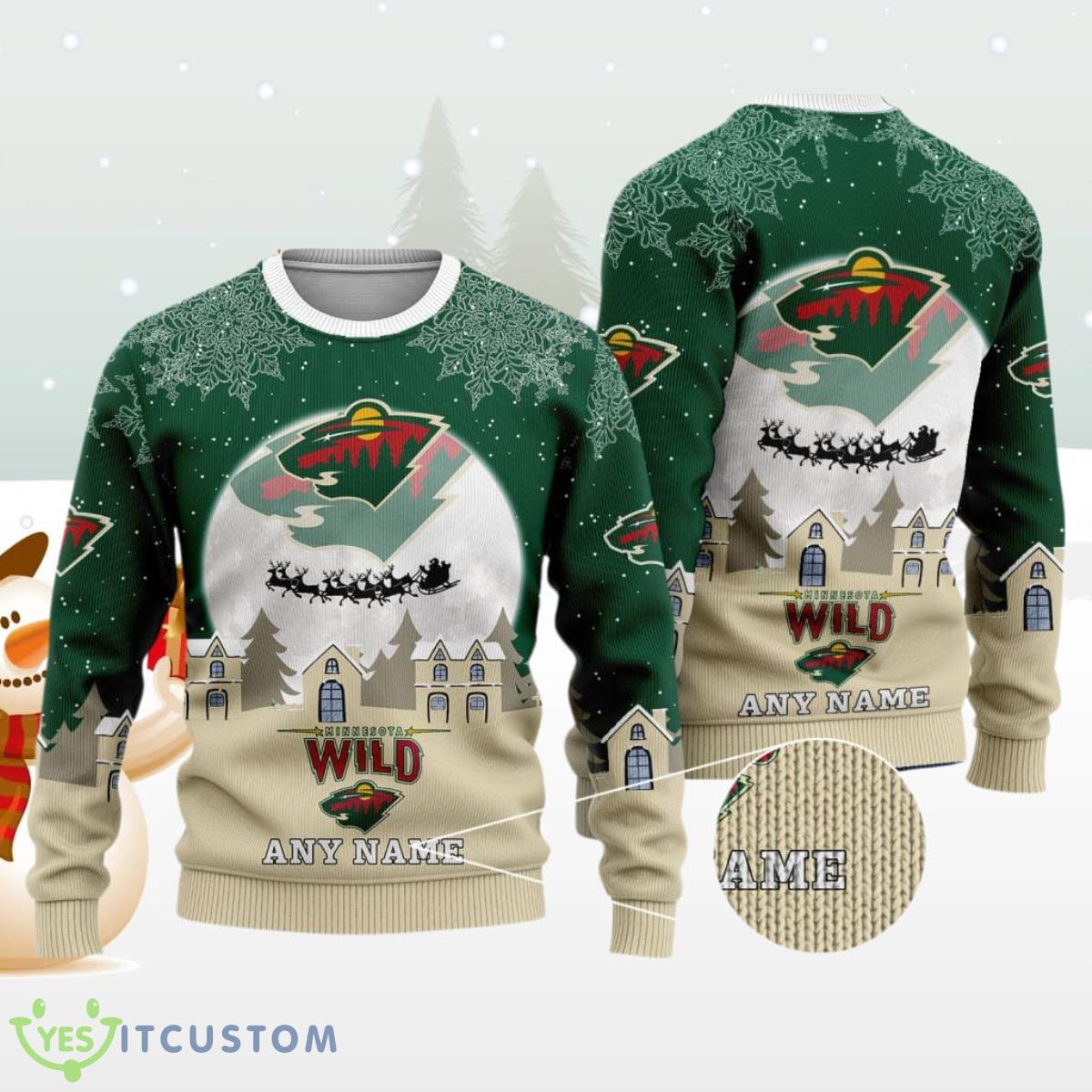 NHL Minnesota Wild Special Christmas Ugly Sweater Best Gift Design 3 NHL Minnesota Wild Special Christmas Ugly Sweater Best Gift Design Product Photo 1