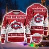 NHL Montreal Canadiens Logo Wearing Santa Hat Ugly Christmas Sweater For Men And Women Gift Product Photo 1