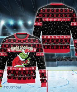 NHL Ottawa Senators Grinch Logo New Ugly Christmas Sweater AOP For Men And Women - NHL Ottawa Senators Grinch New Style 2023 Ugly Christmas Sweater For Men And Women Photo 1