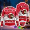 NHL Ottawa Senators Logo Wearing Santa Hat Ugly Christmas Sweater For Men And Women Gift Product Photo 1