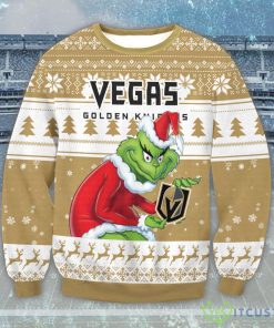 NHL Vegas Golden Knights Grinch Christmas Ugly Sweater Christmas Sweater For Men And Women Product Photo 1