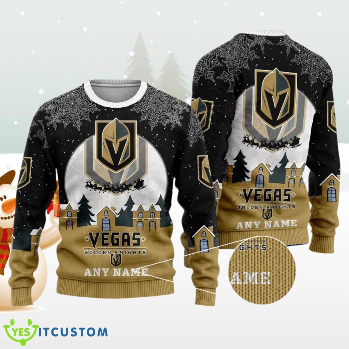 NHL Vegas Golden Knights Special Christmas Ugly Sweater Best Gift Design 3 NHL Vegas Golden Knights Special Christmas Ugly Sweater Best Gift Design Product Photo 1