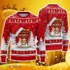 Nimes Olympique Ugly Christmas Sweater Logo Santa Hat 3D Ugly Christmas Sweater Gift For Fans - Nimes Olympique Ugly Christmas Sweater Logo Santa Hat 3D Ugly Christmas Sweater Gift For Fans