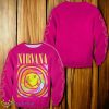 Nirvana Sweatshirt, Nirvana Smiley Face Crewneck Sweatshirt Product Photo 1