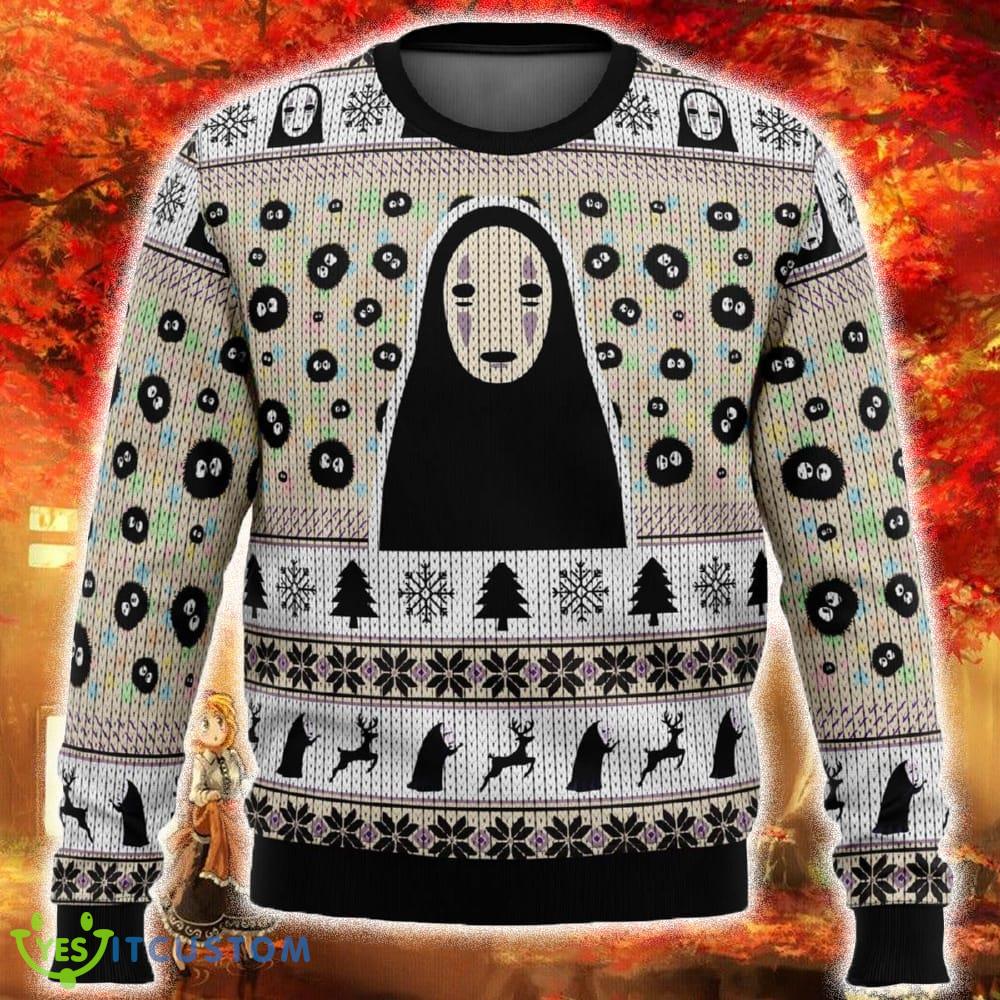 No Face and Soot Sprites Spirited Away Studio Ghibli Ugly Christmas Sweater Funny Gift For Men And Women Fans 3 No Face and Soot Sprites Spirited Away Studio Ghibli Ugly Christmas Sweater Funny Gift For Men And Women Fans - No Face and Soot Sprites Spirited Away Studio Ghibli Ugly Christmas Sweater Funny Gift For Men And Women Fans