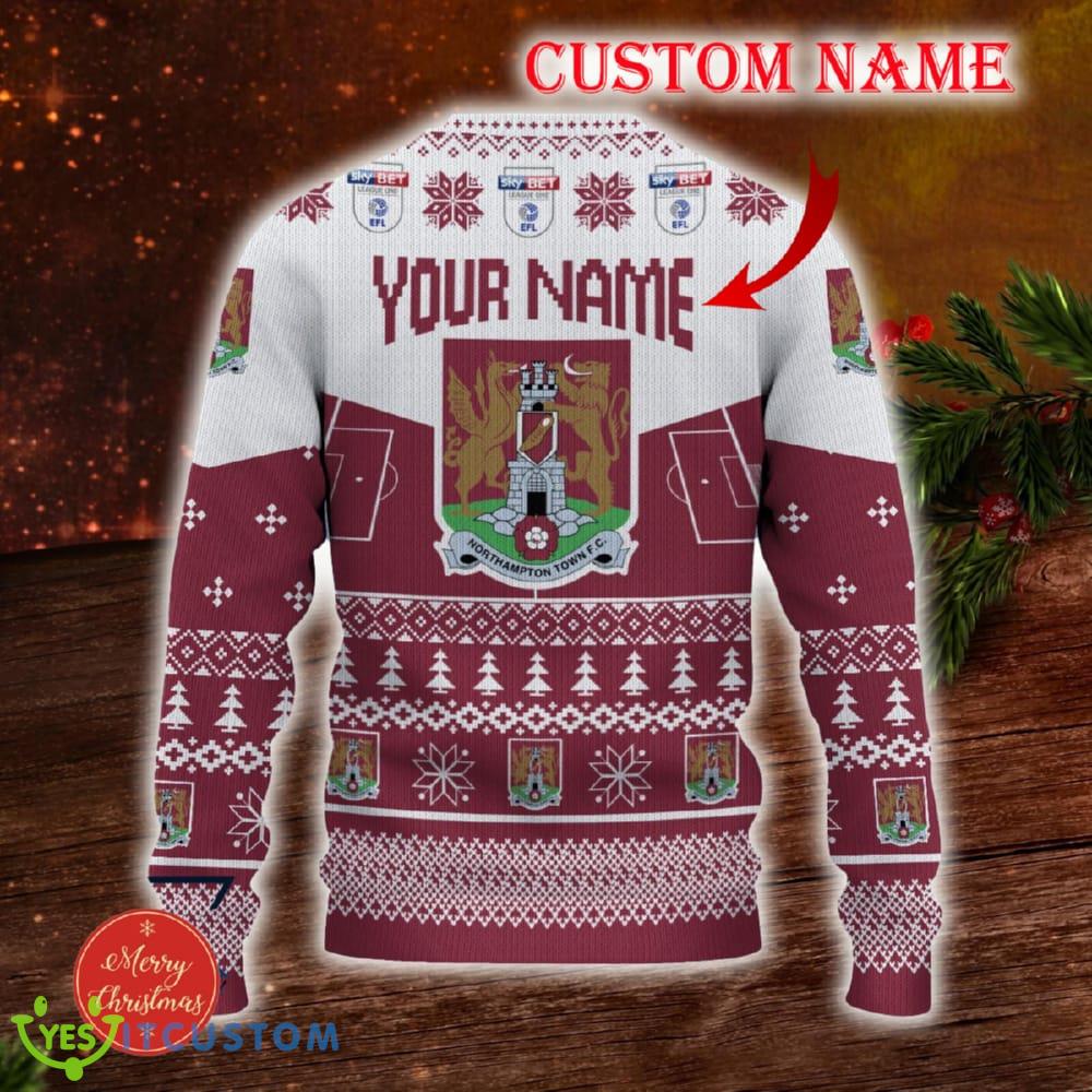 Northampton Town FC Custom Name 3D Sweater Funny Gift For Men And Women Fans Christmas 6 Northampton Town FC Custom Name 3D Sweater Funny Gift For Men And Women Fans Christmas - Northampton Town FC 3D Sweater Christmas Personalized_3