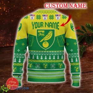 Norwich City Custom Name 3D Sweater Funny Gift For Men And Women Fans Christmas - Norwich City 3D Sweater Christmas Personalized_3