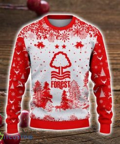 Nottingham Forest 3D Sweater Pine Trees Pattern Ugly Christmas Sweater For Big Fans Product Photo 2