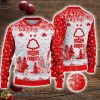 Nottingham Forest 3D Sweater Pine Trees Pattern Ugly Christmas Sweater For Big Fans Product Photo 1