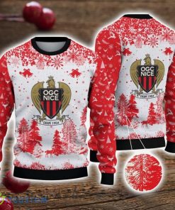 OGC Nice 3D Sweater Pine Trees Pattern Ugly Christmas Sweater For Big Fans Product Photo 1