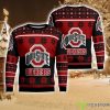 Ohio State Buckeyes Logo Big Snowflake Pattern Ugly Christmas Sweater Product Photo 1