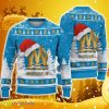 Olympique de Marseille Ugly Christmas Sweater Logo Santa Hat 3D Ugly Christmas Sweater Gift For Fans - Olympique de Marseille Ugly Christmas Sweater Logo Santa Hat 3D Ugly Christmas Sweater Gift For Fans
