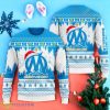 Olympique Marseille 3D Ugly Christmas Sweater 2023 Product Photo 1