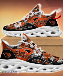 Oregon State Beavers Running Sneakers Custom Name 3D Flowers Gift Fans Fans Sports Shoes - Oregon State Beavers Clunky Sneakers Custom Name_4