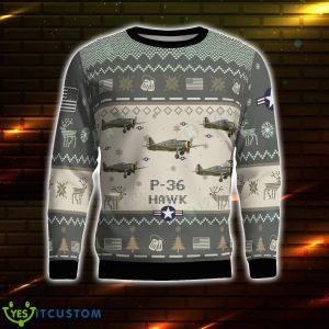P-36 Hawk P36 3D Aircraft Ugly Sweater Christmas Gift For Men And Women Product Photo 1