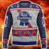 Pabst Blue Ribbon Ugly Christmas Sweater Funny Gift For Men And Women Fans - Pabst Blue Ribbon Ugly Christmas Sweater Funny Gift For Men And Women Fans