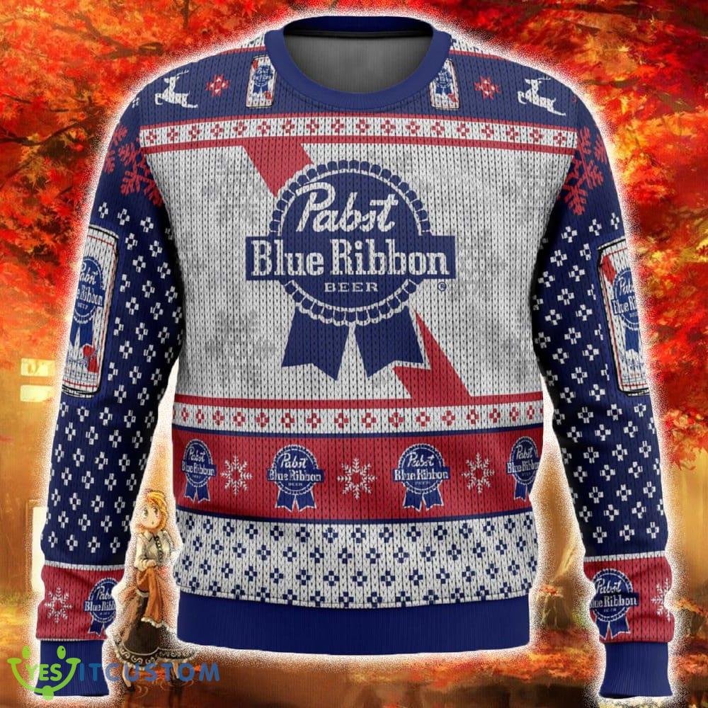 Pabst Blue Ribbon Ugly Christmas Sweater Funny Gift For Men And Women Fans 3 Pabst Blue Ribbon Ugly Christmas Sweater Funny Gift For Men And Women Fans - Pabst Blue Ribbon Ugly Christmas Sweater Funny Gift For Men And Women Fans