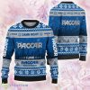 Paccar Logo Car Knitted Christmas Sweater Gift For Fans - Paccar Logo Car Knitted Christmas Sweater Gift For Fans