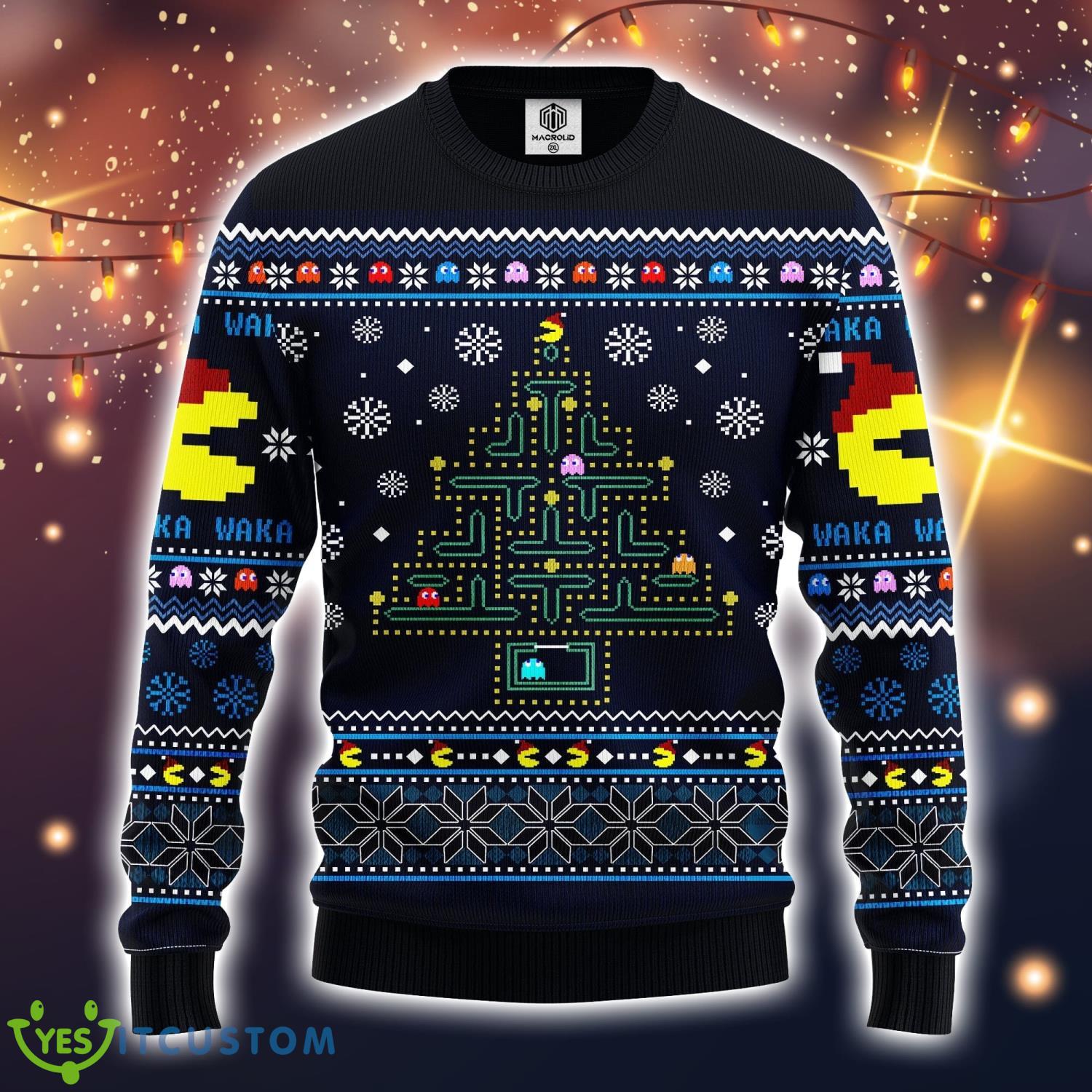 Pacman Ugly Christmas Sweater Amazing Gift Idea Christmas Gift 5 Pacman Ugly Christmas Sweater Amazing Gift Idea Christmas Gift Product Photo 1