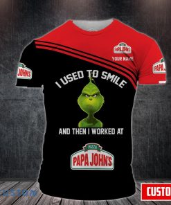 Papa John's Pizza Grinch I Used To Smile And Then I Worked At 3D Shirt, Hoodie 6 Papa John's Pizza Grinch I Used To Smile And Then I Worked At 3D Shirt, Hoodie Product Photo 3
