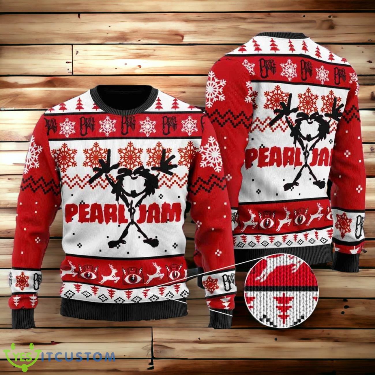 Pearl Jam Ugly Sweater Christmas 3 Pearl Jam Ugly Sweater Christmas Product Photo 1