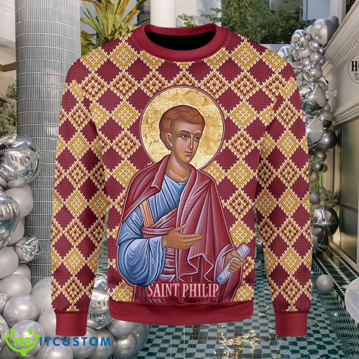 Philip The Apostle Ugly Christmas Sweater Impressive Gift For Men And Women 3 Philip The Apostle Ugly Christmas Sweater Impressive Gift For Men And Women Product Photo 1