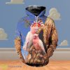 Pink Parrot And Pered Custom Parrot Graphic 3D Hoodie Style Gift For Men Women Product Photo 1