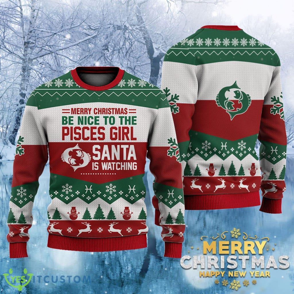 Pisces Girl All Merry Christmas Be Nice Ugly Christmas 3 Pisces Girl All Merry Christmas Be Nice Ugly Christmas Product Photo 1