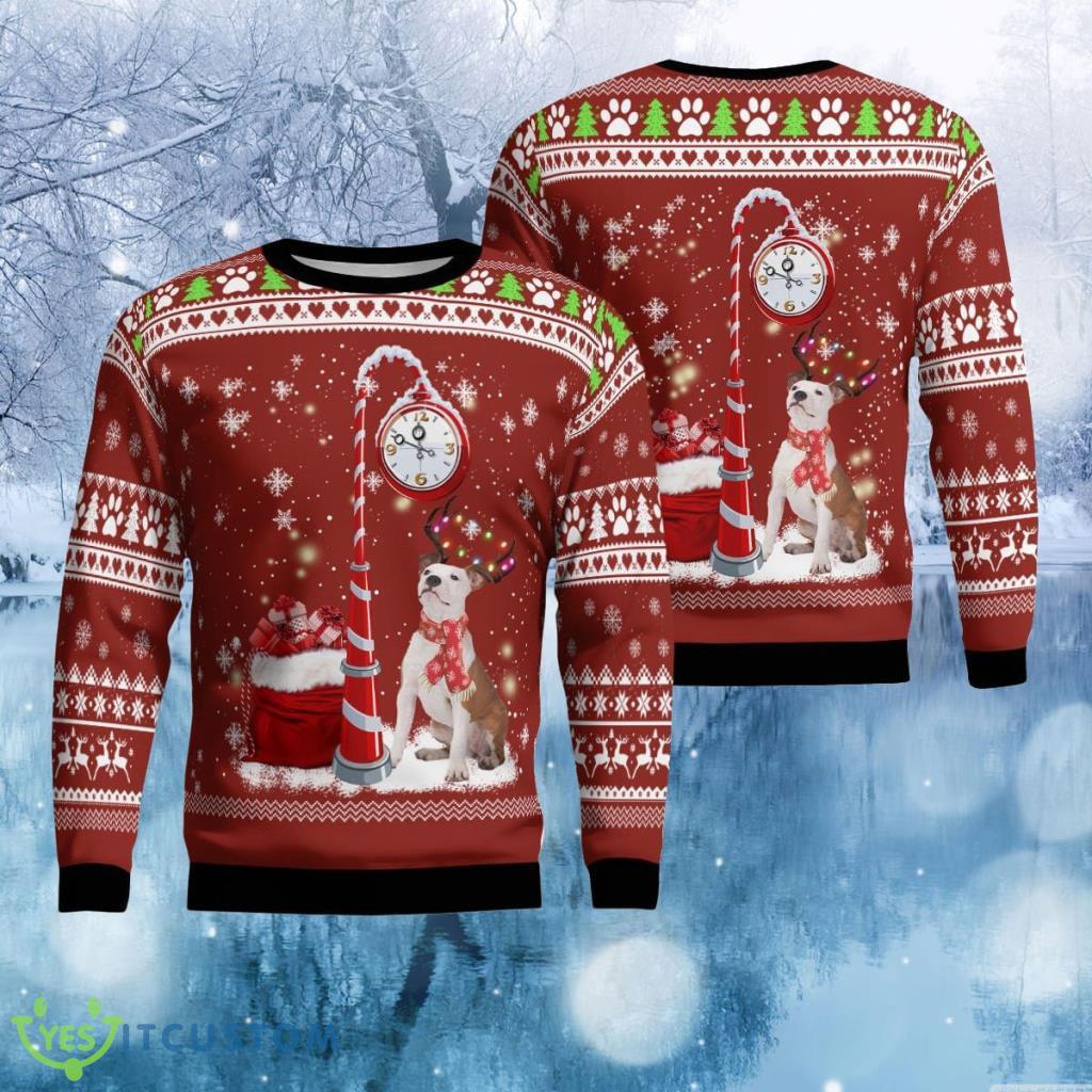 Pitbull Christmas Ugly Sweater Funny Gift 3 Pitbull Christmas Ugly Sweater Funny Gift Product Photo 1