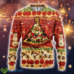 Pizza 3D Ugly Christmas Sweater Amazing Gift Idea Christmas Gift Product Photo 1