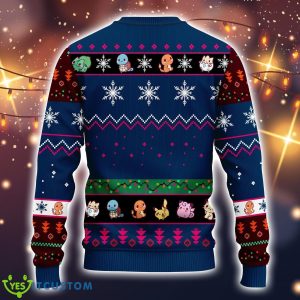 Pokemon Ugly Christmas Sweater Tree Blue 1 Amazing Gift Idea Christmas Gift Product Photo 2