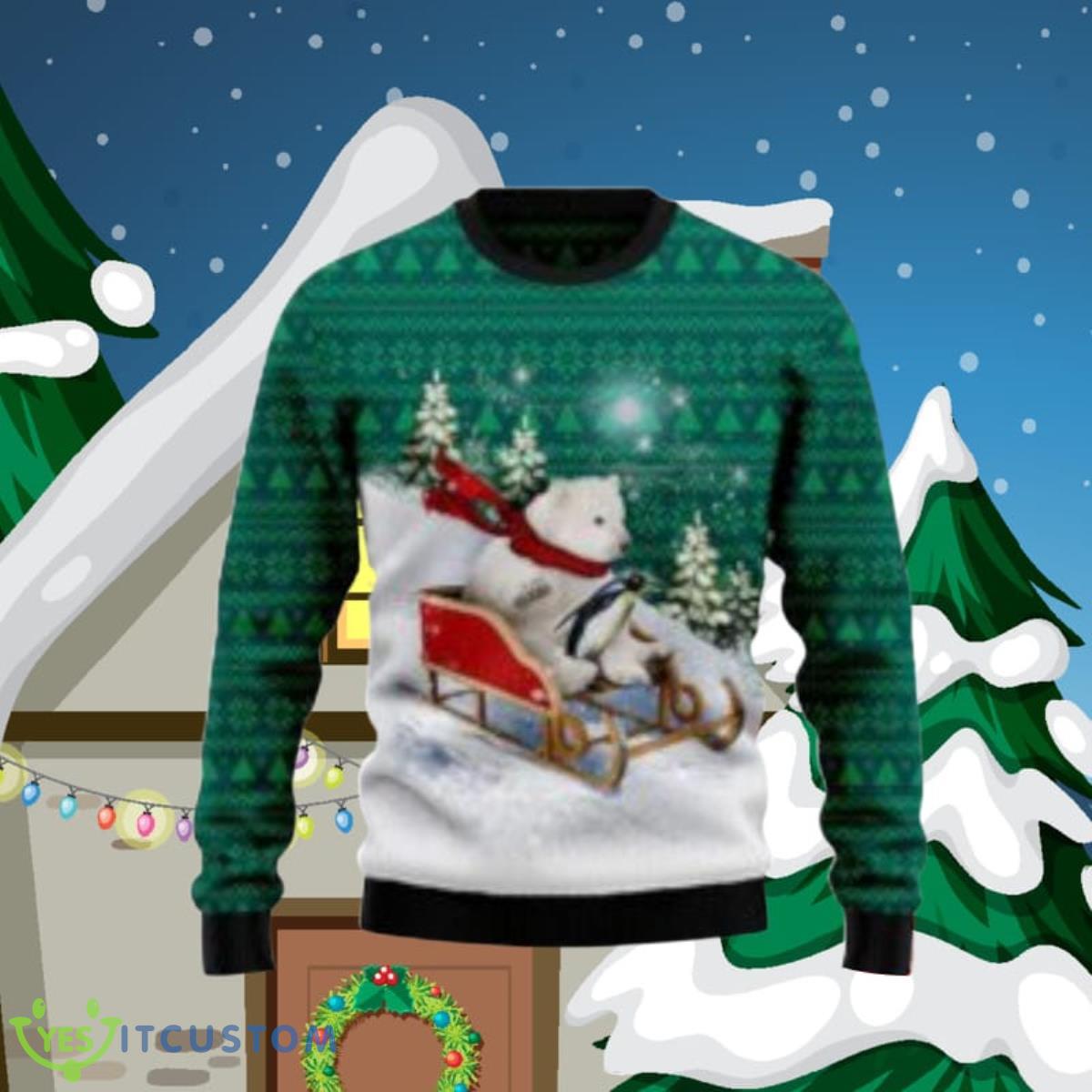 Polar Bear Sleigh Ugly Christmas Sweater Ugly Christmas Sweaters Style Gift For Men And Women 3 Polar Bear Sleigh Ugly Christmas Sweater Ugly Christmas Sweaters Style Gift For Men And Women Product Photo 1