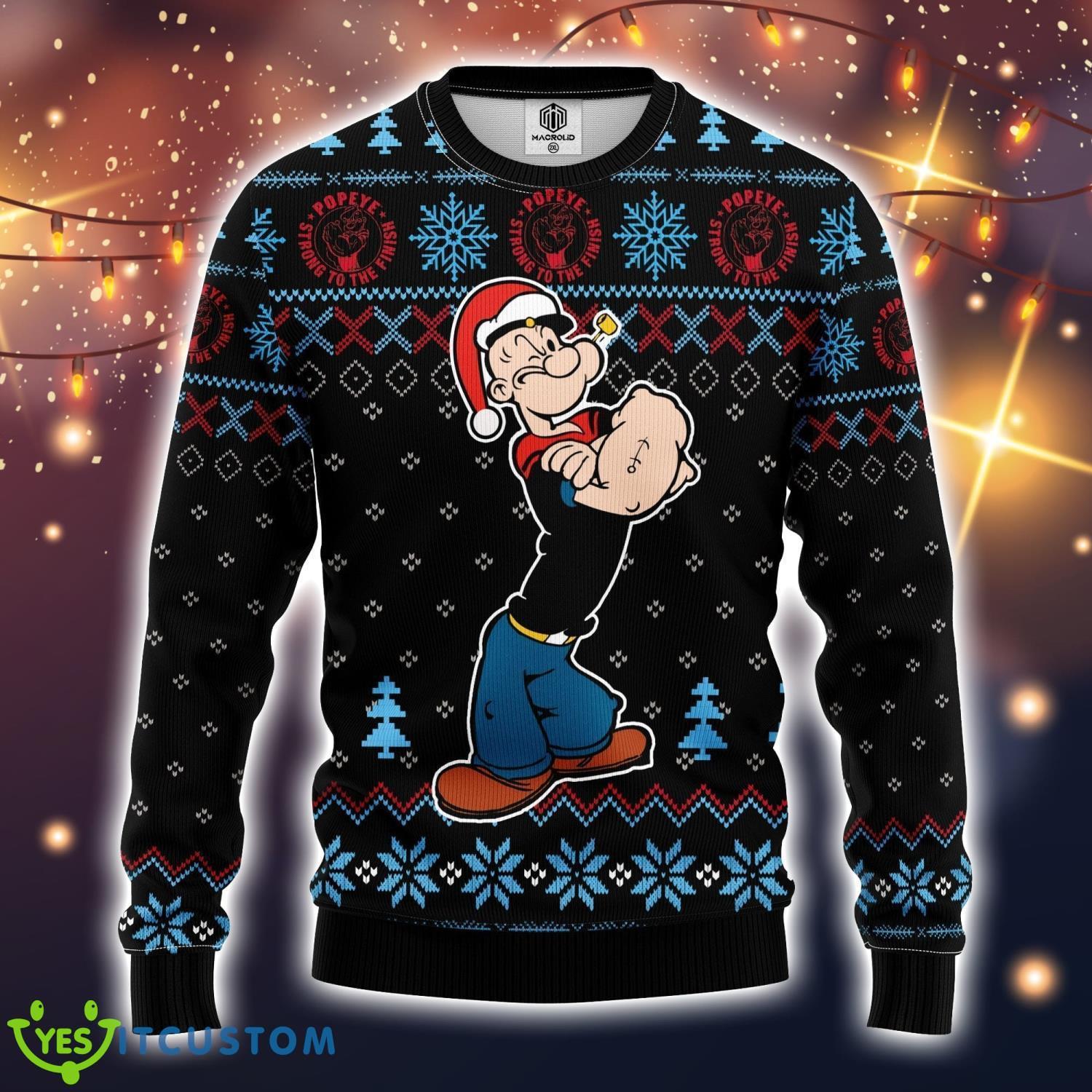 Popeye Strong Ugly Christmas Sweater Amazing Gift Idea Christmas Gift 5 Popeye Strong Ugly Christmas Sweater Amazing Gift Idea Christmas Gift Product Photo 1