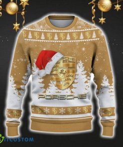 Porsche Ugly Christmas Sweater Car Lovers Santa Hat Tree Christmas For Fans Gift - Porsche Ugly Christmas Sweater_2