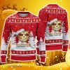 RB Leipzig Ugly Christmas Sweater Logo Santa Hat 3D Ugly Christmas Sweater Gift For Fans - RB Leipzig Ugly Christmas Sweater Logo Santa Hat 3D Ugly Christmas Sweater Gift For Fans