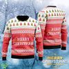Red Merry Holiday Pattern Ugly Christmas Gift For Men And Women, Christmas Gift Product Photo 1