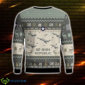 Republic XF-84H XF84H 3D Aircraft Ugly Sweater Christmas Gift For Men And Women 3 Republic XF-84H XF84H 3D Aircraft Ugly Sweater Christmas Gift For Men And Women Product Photo 2