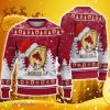 Rodez Aveyron Football Ugly Christmas Sweater Logo Santa Hat 3D Ugly Christmas Sweater Gift For Fans - Rodez Aveyron Football Ugly Christmas Sweater Logo Santa Hat 3D Ugly Christmas Sweater Gift For Fans