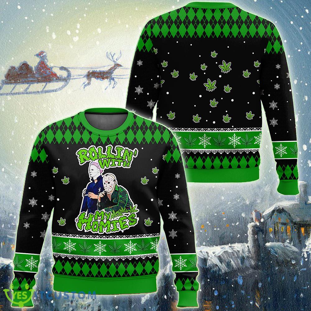 Rolling With My Homies New Ugly Christmas 3D Sweater For Men And Women 3 Rolling With My Homies New Ugly Christmas 3D Sweater For Men And Women - Rolling With My Homies New Ugly Christmas 3D Sweater For Men And Women