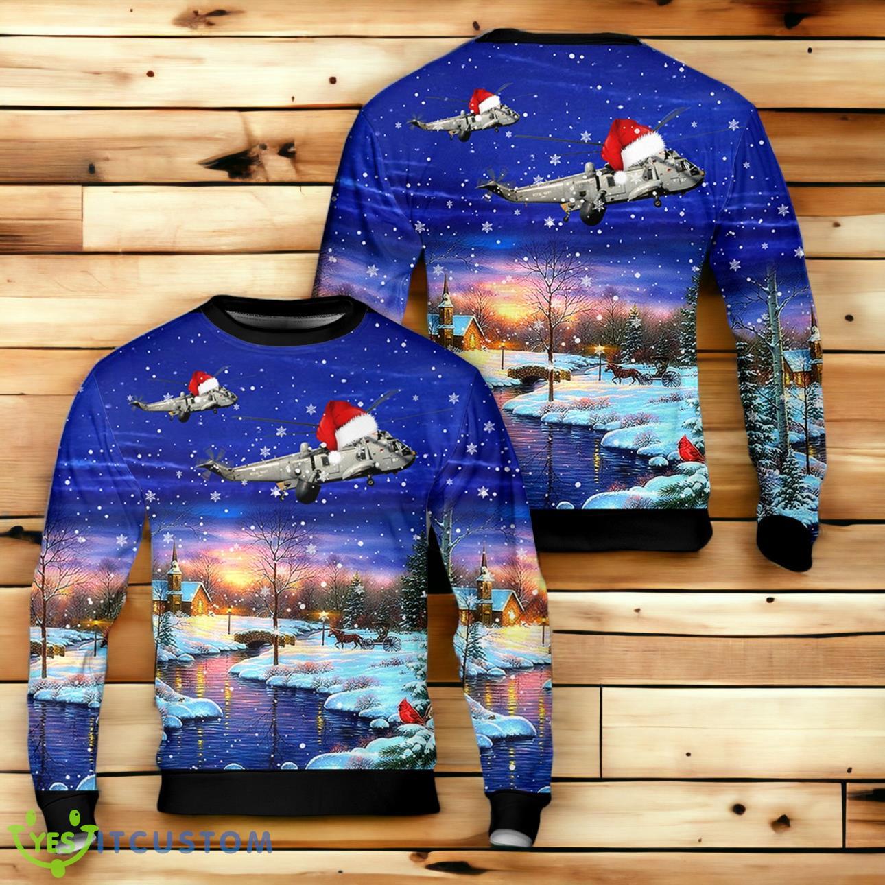 Royal Navy 849 Squadron Westland Sea King Christmas Sweater 3 Royal Navy 849 Squadron Westland Sea King Christmas Sweater Product Photo 1