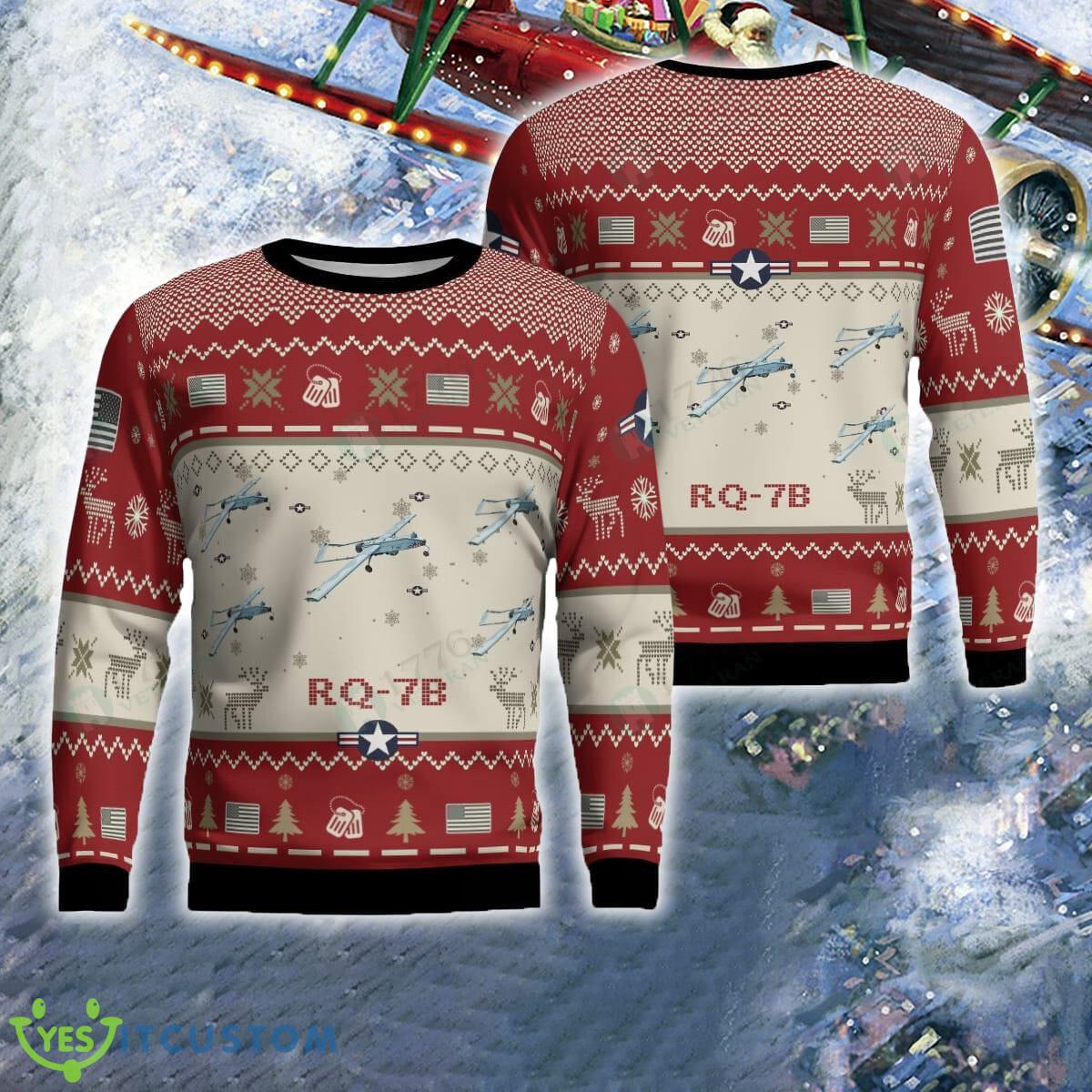 RQ-7B RQ7B Red Aircraft Christmas Ugly Sweater US Air Force 5 RQ-7B RQ7B Red Aircraft Christmas Ugly Sweater US Air Force - RQ-7B RQ7B Red Aircraft Christmas Ugly Sweater US Air Force Photo 1