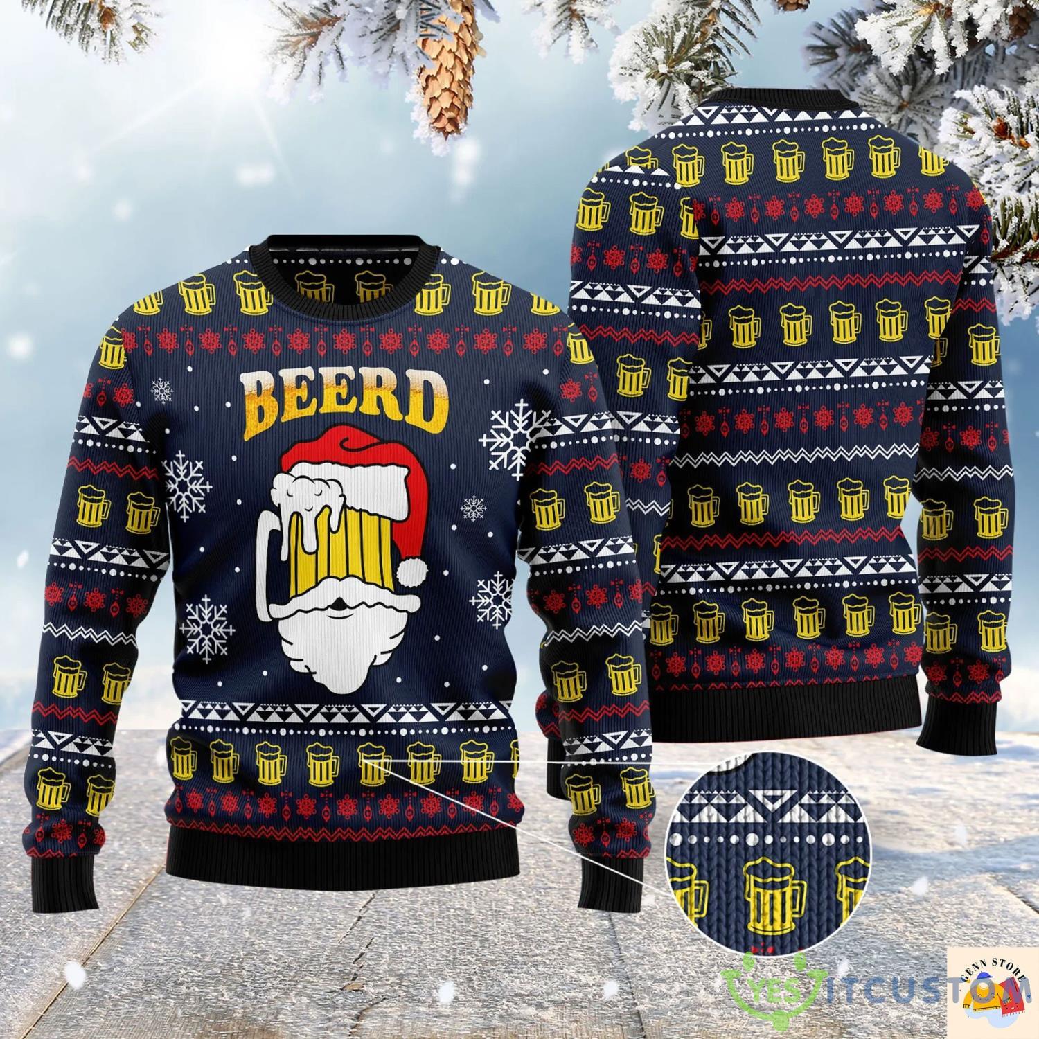 Santa Beerd Ugly Christmas Sweater Cute Christmas Gift Ideas 3 Santa Beerd Ugly Christmas Sweater Cute Christmas Gift Ideas Product Photo 1