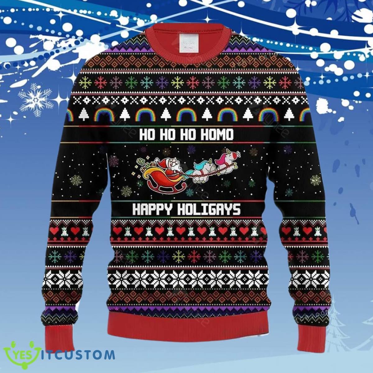 Santa Claus Funny Hohoho Womens Ugly Christmas Sweater Gift For Men And Women 3 Santa Claus Funny Hohoho Womens Ugly Christmas Sweater Gift For Men And Women Product Photo 1