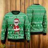 Santa Floss Like A Boss Ugly Christmas 3D Sweater Product Photo 1